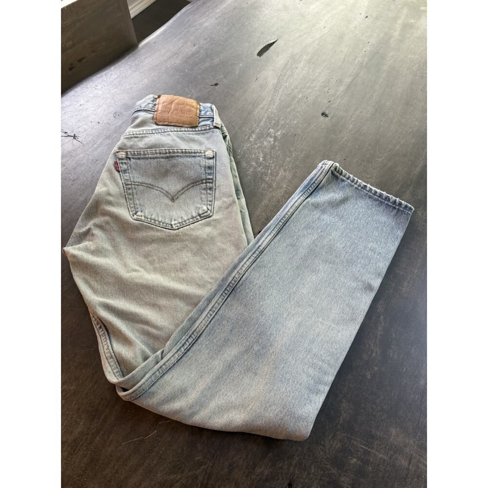 Vintage Levi's 501 Jeans size W30 L32 Made in Brazil 501-0193 Distressed Button - Picture 12 of 14